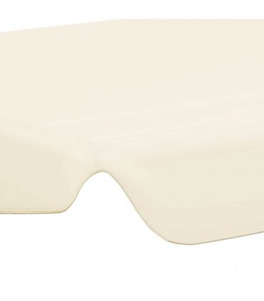 vidaXL Replacement Canopy for Garden Swing Cream 150/130x105/70 cm