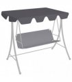 vidaXL Replacement Canopy for Garden Swing Anthracite 150/130x105/70cm