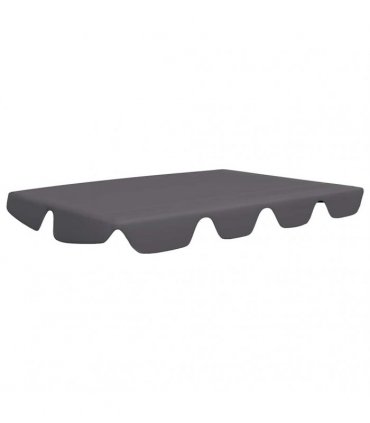 vidaXL Replacement Canopy for Garden Swing Anthracite 150/130x105/70cm