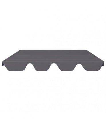 vidaXL Replacement Canopy for Garden Swing Anthracite 150/130x105/70cm