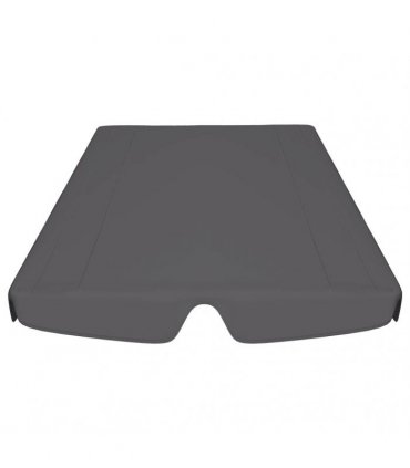vidaXL Replacement Canopy for Garden Swing Anthracite 150/130x105/70cm