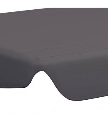 vidaXL Replacement Canopy for Garden Swing Anthracite 150/130x105/70cm