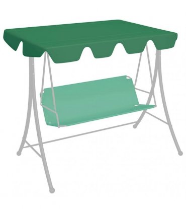 vidaXL Replacement Canopy for Garden Swing Green 150/130x105/70 cm