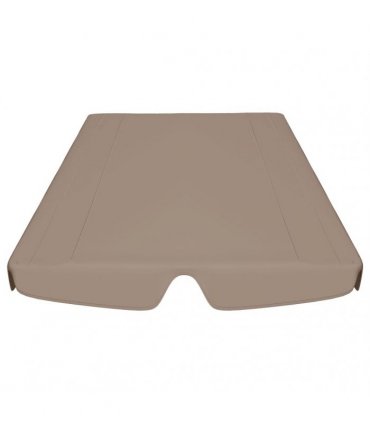 vidaXL Replacement Canopy for Garden Swing Taupe 150/130x105/70 cm