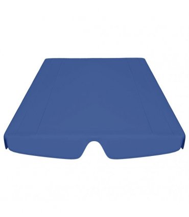 vidaXL Replacement Canopy for Garden Swing Blue 150/130x105/70 cm
