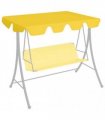 vidaXL Replacement Canopy for Garden Swing Yellow 150/130x105/70 cm