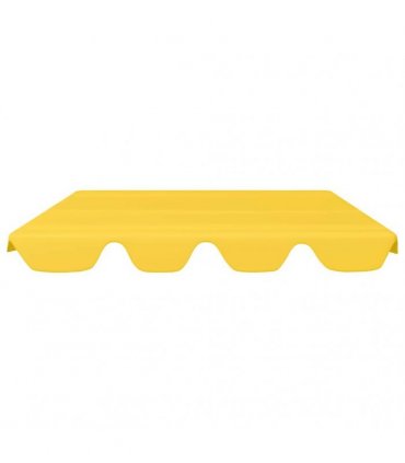 vidaXL Replacement Canopy for Garden Swing Yellow 150/130x105/70 cm