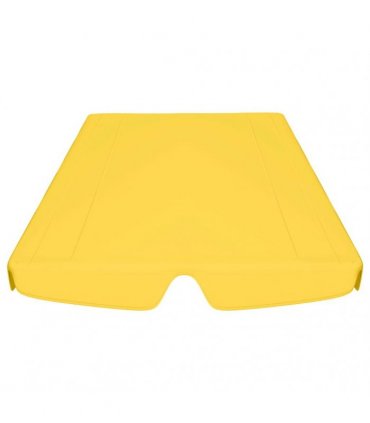 vidaXL Replacement Canopy for Garden Swing Yellow 150/130x105/70 cm
