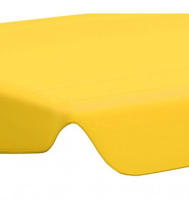 vidaXL Replacement Canopy for Garden Swing Yellow 150/130x105/70 cm