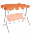 vidaXL Replacement Canopy for Garden Swing Orange 150/130x105/70 cm