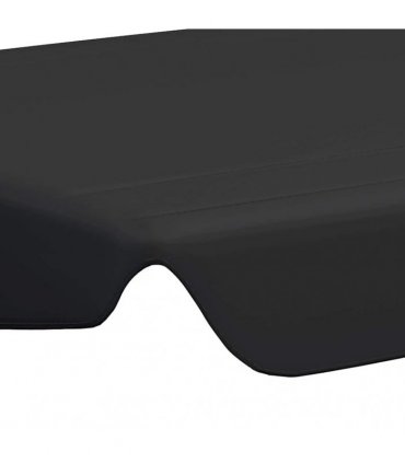 vidaXL Replacement Canopy for Garden Swing Black 150/130x105/70 cm