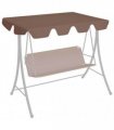 vidaXL Replacement Canopy for Garden Swing Brown 150/130x105/70 cm