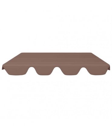 vidaXL Replacement Canopy for Garden Swing Brown 150/130x105/70 cm