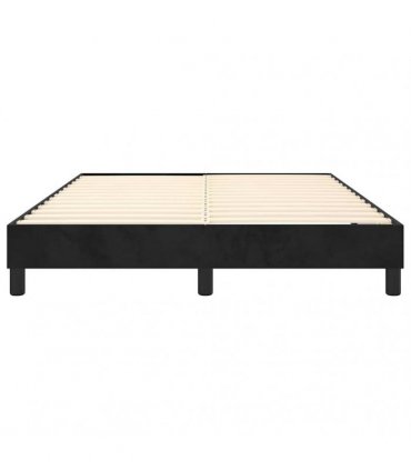vidaXL Box Spring Bed Frame Black Double Velvet