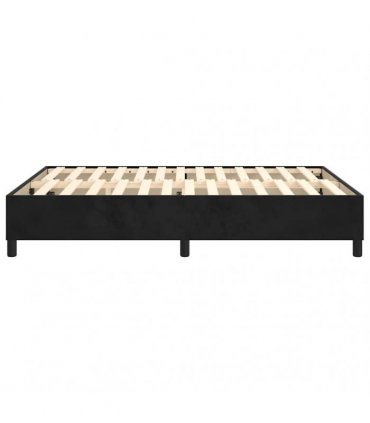 vidaXL Box Spring Bed Frame Black Double Velvet