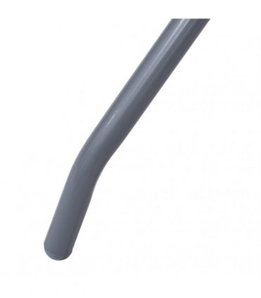 vidaXL Garden Table Light Grey 80 cm Steel and Glass