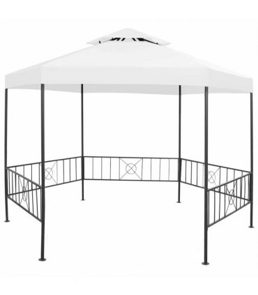 vidaXL Garden Gazebo 323x275x265 cm White 180 g/m²
