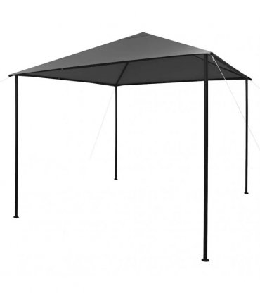 vidaXL Gazebo 3x3 m Anthracite Fabric and Steel 180 g/m²