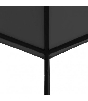 vidaXL Gazebo 3x3 m Anthracite Fabric and Steel 180 g/m²
