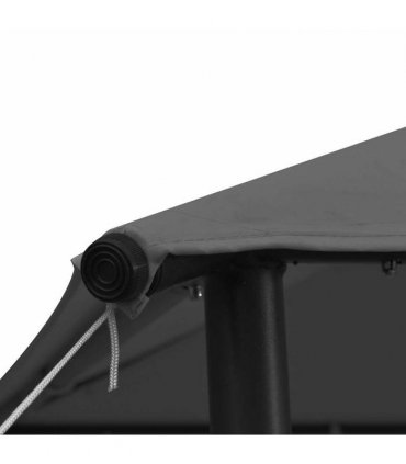 vidaXL Gazebo 3x3 m Anthracite Fabric and Steel 180 g/m²