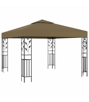 vidaXL Gazebo 3x3 m Taupe 180 g/m²