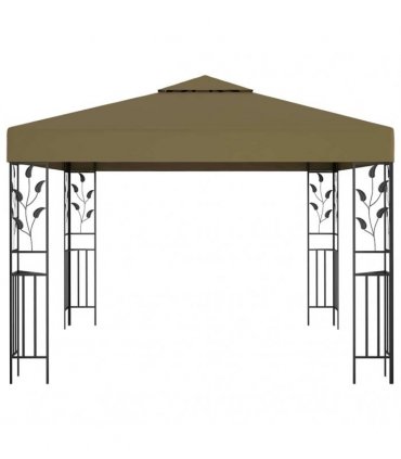 vidaXL Gazebo 3x3 m Taupe 180 g/m²