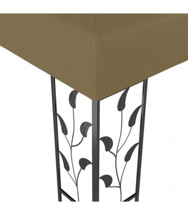 vidaXL Gazebo 3x3 m Taupe 180 g/m²