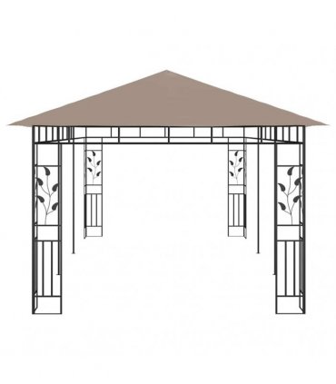 vidaXL Gazebo with Mosquito Net 6x3x2,73 m Taupe 180 g/m²