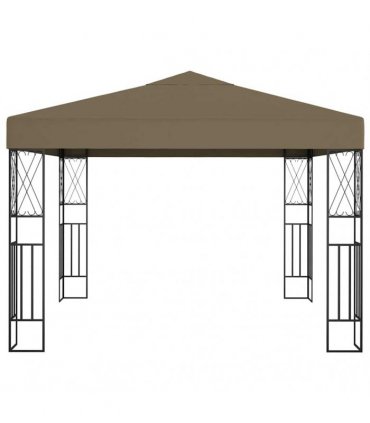 vidaXL Gazebo 3x3 m Taupe Fabric