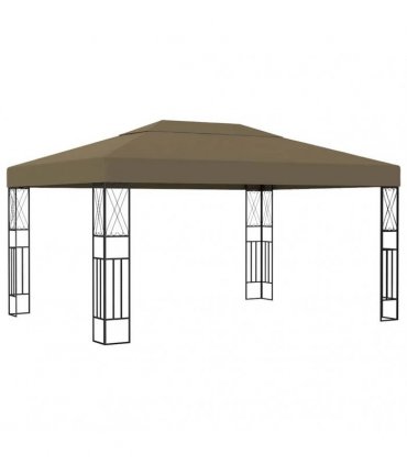 vidaXL Gazebo 3x4 m Taupe Fabric