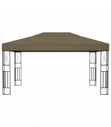 vidaXL Gazebo 3x4 m Taupe Fabric