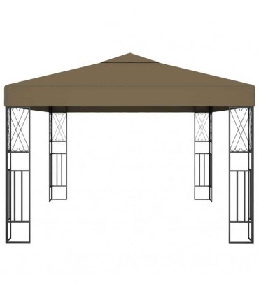 vidaXL Gazebo 3x4 m Taupe Fabric