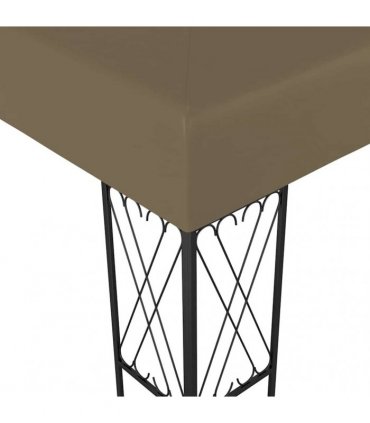 vidaXL Gazebo 3x4 m Taupe Fabric