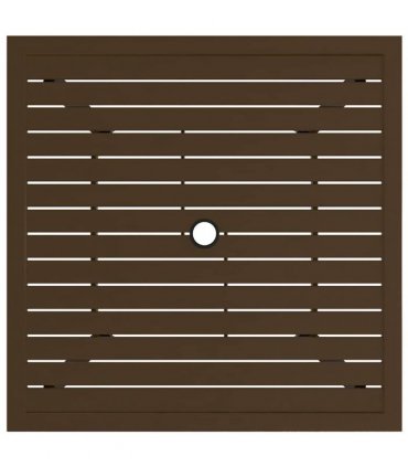 vidaXL Garden Table Brown 81,5x81,5x72 cm Steel
