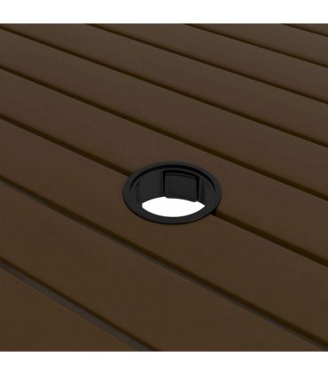 vidaXL Garden Table Brown 81,5x81,5x72 cm Steel