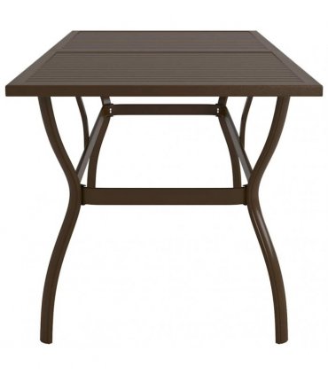 vidaXL Garden Table Brown 190x80x72 cm Steel