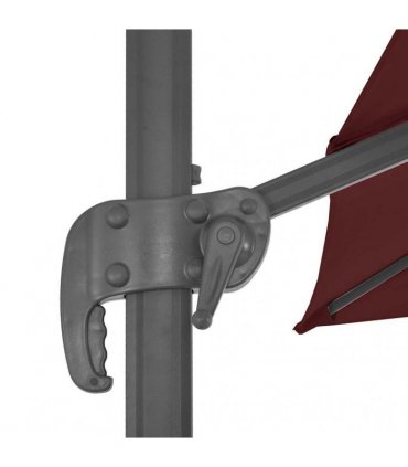 vidaXL Cantilever Garden Parasol with Pole Bordeaux Red 400x300 cm