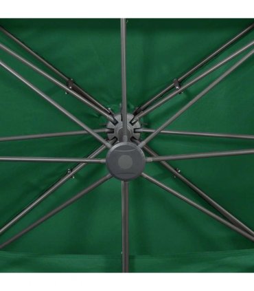 vidaXL Cantilever Garden Parasol with Double Top Green 400x300 cm