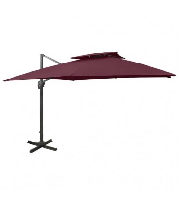 vidaXL Cantilever Garden Parasol with Double Top 300x300 cm