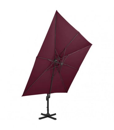 vidaXL Cantilever Garden Parasol with Double Top 300x300 cm