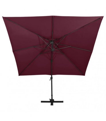 vidaXL Cantilever Garden Parasol with Double Top 300x300 cm