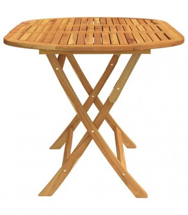 vidaXL Folding Garden Table 160x85x75 cm Solid Eucalyptus Wood
