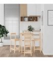 vidaXL 5 Piece Bar Set Solid Wood Pine