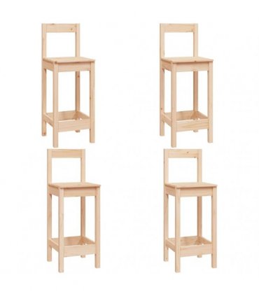 vidaXL 5 Piece Bar Set Solid Wood Pine