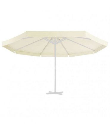vidaXL Replacement Fabric for Outdoor Parasol Sand 515 cm