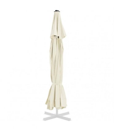 vidaXL Replacement Fabric for Outdoor Parasol Sand 515 cm