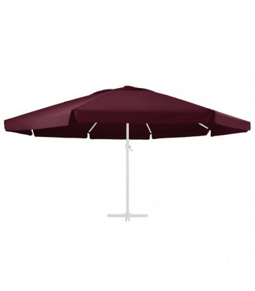 vidaXL Replacement Fabric for Outdoor Parasol Bordeaux Red 610 cm
