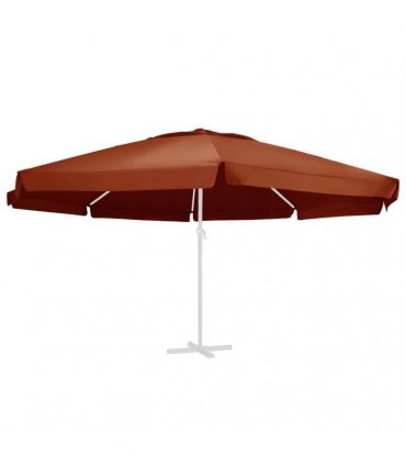 vidaXL Replacement Fabric for Outdoor Parasol Terracotta 610 cm