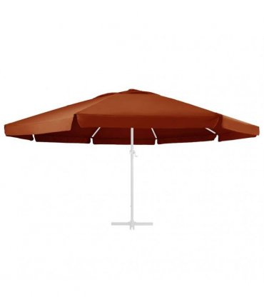 vidaXL Replacement Fabric for Outdoor Parasol Terracotta 610 cm
