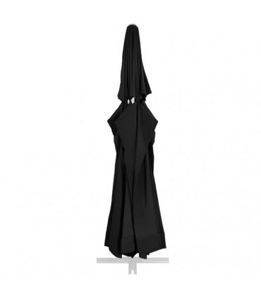 vidaXL Replacement Fabric for Outdoor Parasol Black 610 cm